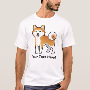 Tecknad Akita Inu/Shiba Inu T Shirt