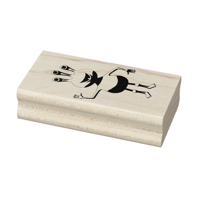 Tecknad Alien Rubber Frimärke Stämpel (Stämpel)