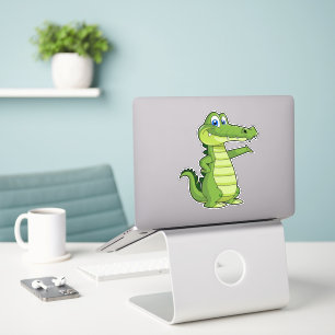 Tecknad Alligator-bakgrund Klistermärken