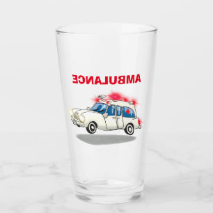 Tecknad Ambulans Glaskopp