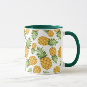 Tecknad Ananas Mönster Mugg