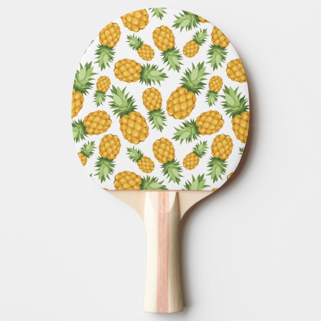 Tecknad Ananas Mönster Pingisracket (Framsidan)