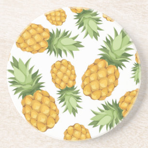 Tecknad Ananas Mönster Underlägg