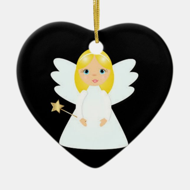 ***TECKNAD-ANGEL*** JULGRANSPRYDNAD KERAMIK (Framsidan)