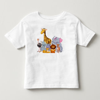 Tecknad Animals Småbarn Bra Jersey T-shirt
