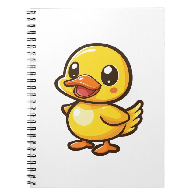 Tecknad anka illustration anteckningsbok (Framsidan)
