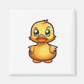 Tecknad anka illustration magnet