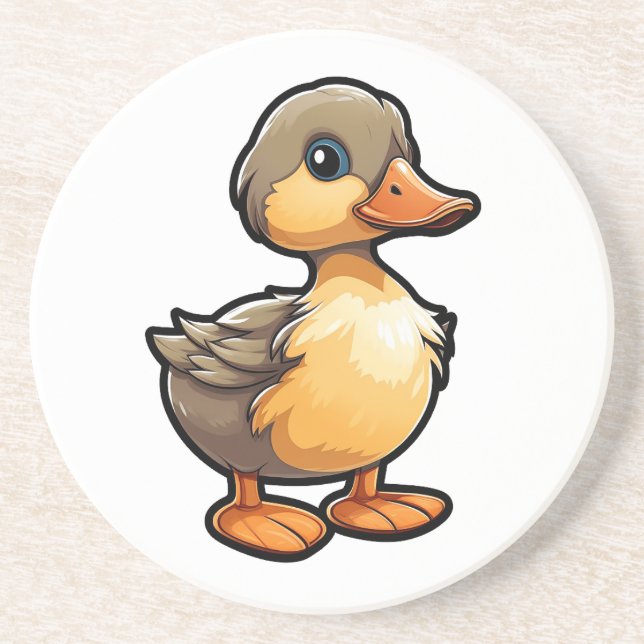 Tecknad anka illustration underlägg (Framsidan)