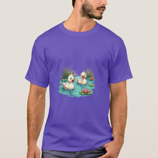 Tecknad Ankor Pond T-Shirt