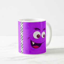 Tecknad ansikte kaffemugg
