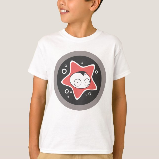 Tecknad Ansikte T Shirt (Framsida)