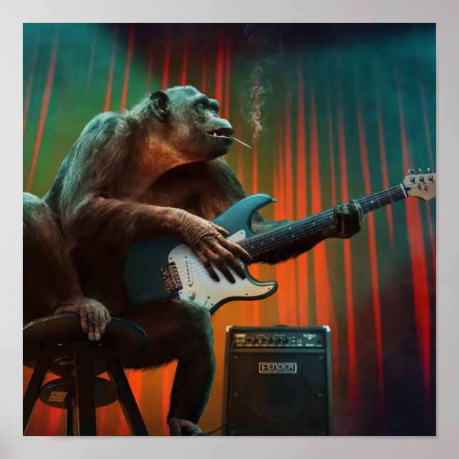 Tecknad Ape Poster (Framsidan)