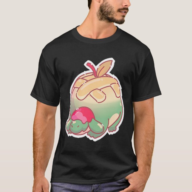 tecknad appletun t shirt (Framsida)