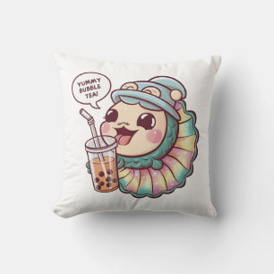 Tecknad Aquarium Fish: Mysigt, Kawaii Vibes Kudde