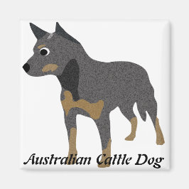 Tecknad Australian Cattle Hund Magnet