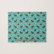 Tecknad Australian Cattle Hund