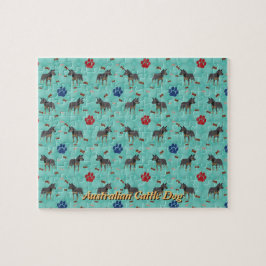 Tecknad Australian Cattle Hund Pussel