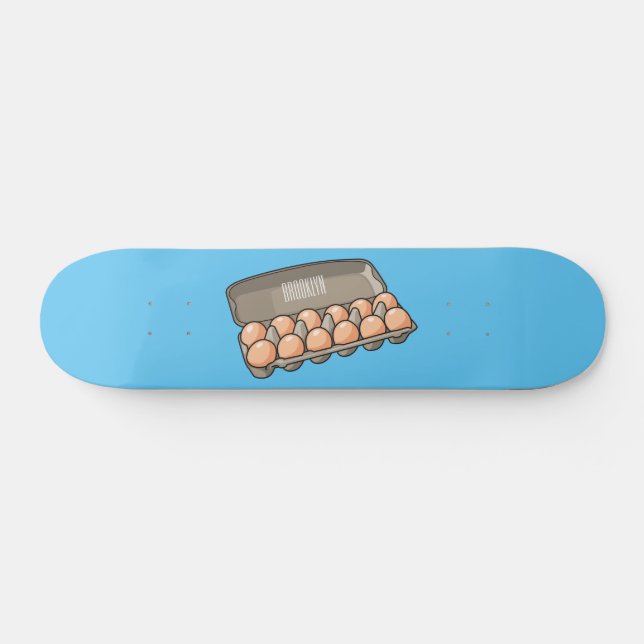 Tecknad av äggkartongen mini skateboard bräda 18,5 cm (Horz)