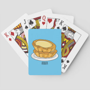 Tecknad av äggstartsillustration casinokort