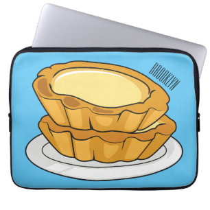 Tecknad av äggstartsillustration laptop fodral
