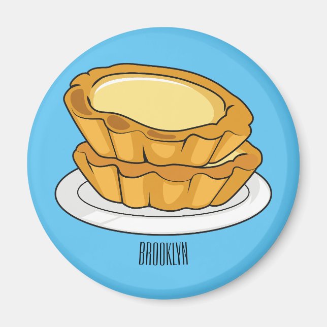 Tecknad av äggstartsillustration magnet (Framsidan)