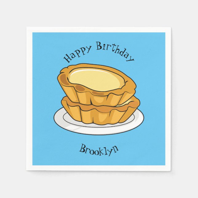 Tecknad av äggstartsillustration pappersservett (Framsidan)