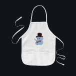 Tecknad av akut elefant barnförkläde<br><div class="desc">Apron med design med en illustration av en blå elefant med en top hat och en brun mus; illustrerad av Radka Kavalcova / MaxiHarmony</div>