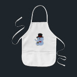 Tecknad av akut elefant barnförkläde<br><div class="desc">Apron med design med en illustration av en blå elefant med en top hat och en brun mus; illustrerad av Radka Kavalcova / MaxiHarmony</div>