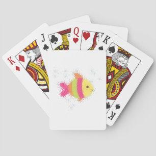 Tecknad av akut fisk casinokort