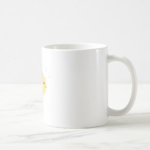 Tecknad av akut fisk kaffemugg