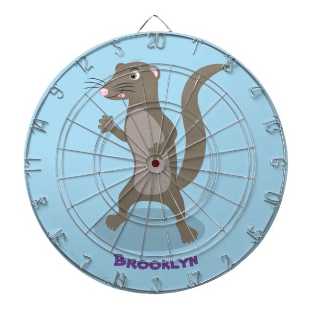 Tecknad av akut mongosa darttavla (Framsidan)