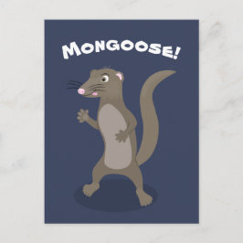 Tecknad av akut mongosa vykort