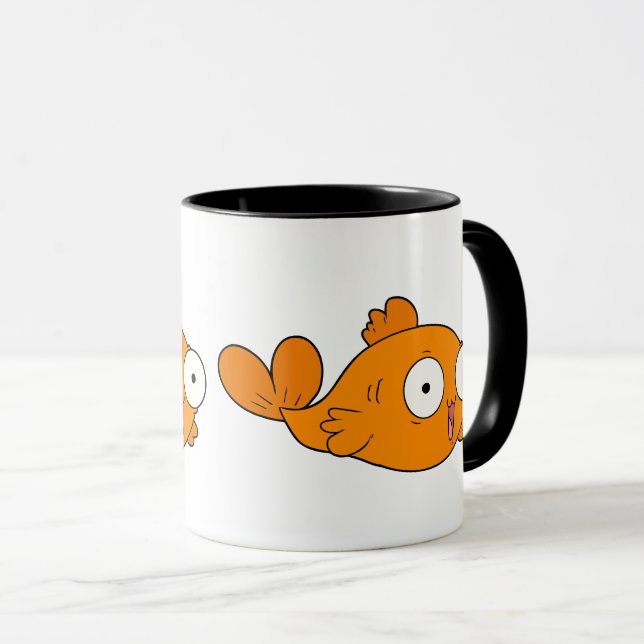 Tecknad av akut Orange | Kawaii Stil Mugg (Framsida höger)