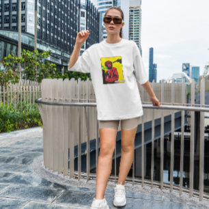Tecknad av apor-rökning på djur t shirt