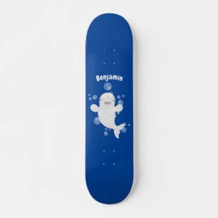 Tecknad av  av bubblor i valet Cute beluga Mini Skateboard Bräda 18,5 Cm