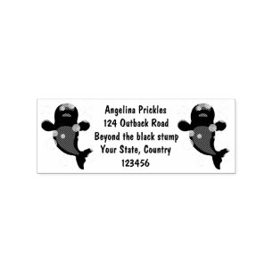 Tecknad av  av bubblor i valet Cute beluga Stämpel