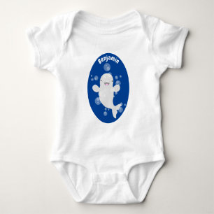 Tecknad av av bubblor i valet Cute beluga T Shirt