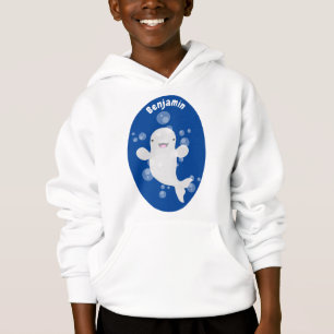Tecknad av av bubblor i valet Cute beluga T Shirt
