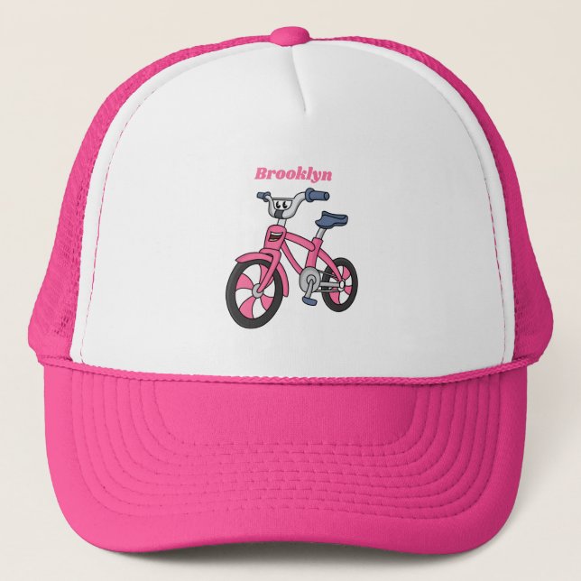 Tecknad av  av cyklar för elever i rosa keps (Framsida)