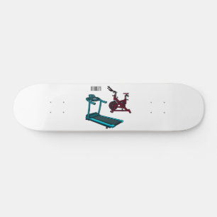 Tecknad av avverknings- och centrifugeringsteknik mini skateboard bräda 18,5 cm