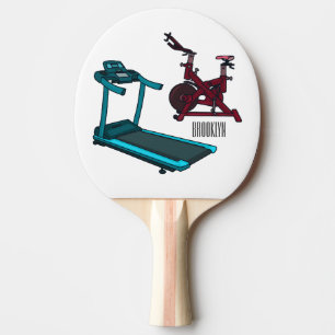 Tecknad av avverknings- och centrifugeringsteknik pingisracket