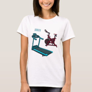 Tecknad av avverknings- och centrifugeringsteknik t shirt