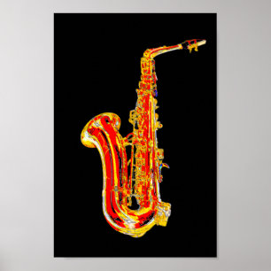 tecknad av axofon poster