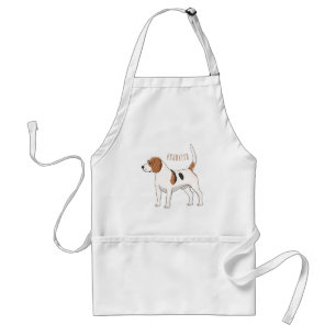 Tecknad av beagle-hund förkläde