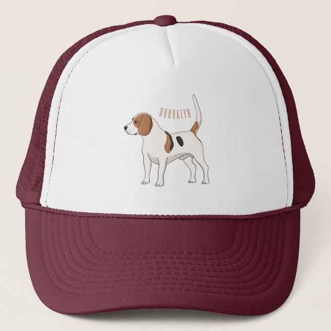 Tecknad av beagle-hund keps (Framsida)