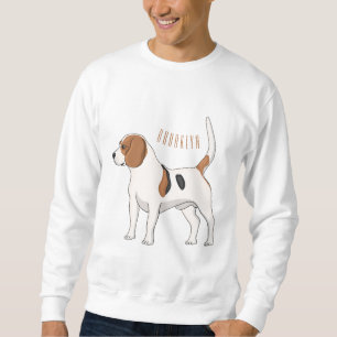 Tecknad av beagle-hund lång ärmad tröja