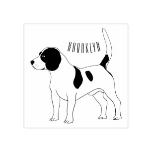 Tecknad av beagle-hund stämpel