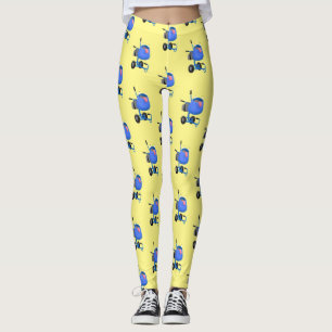 Tecknad av begynnande blå cementblandare leggings
