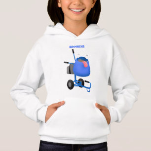 Tecknad av begynnande blå cementblandare t shirt