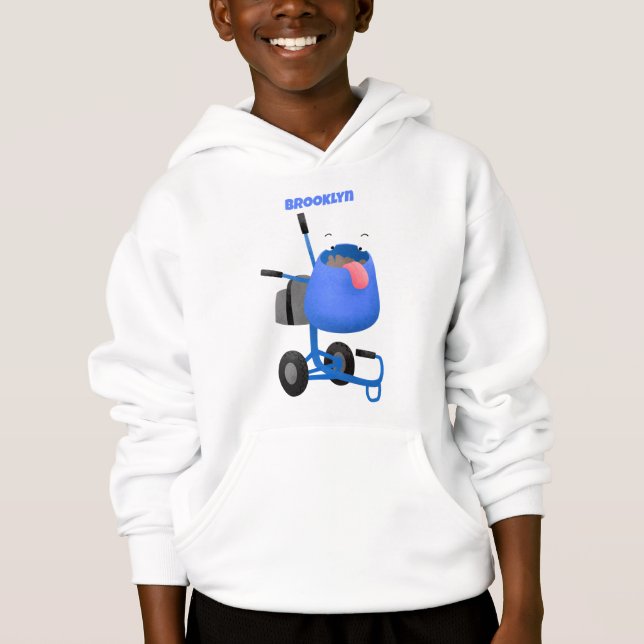Tecknad av begynnande blå cementblandare t shirt (Framsida)